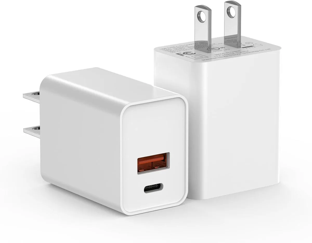 ONITOON ONITOON 20W Dual USB-C Wall Charger White 2 Pack — product photo