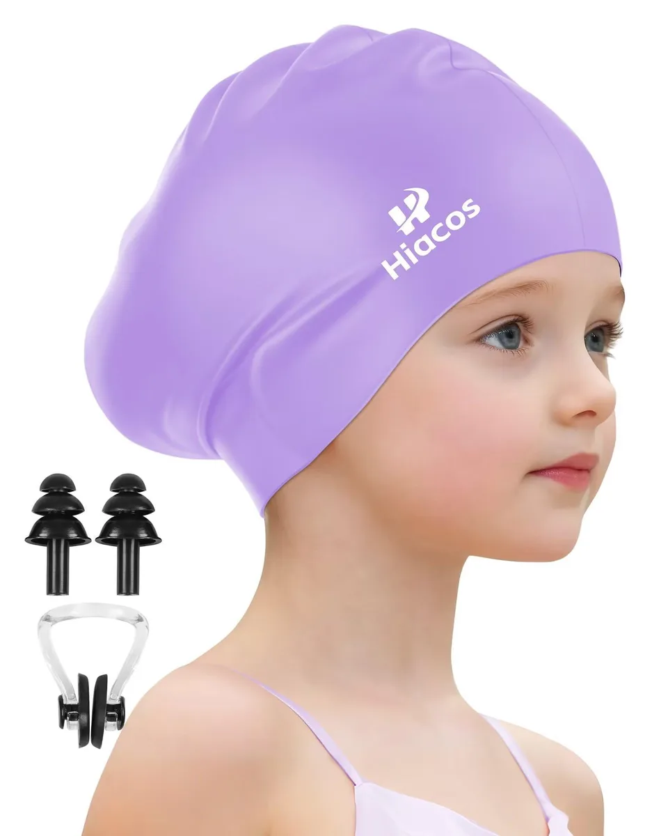  HIACOS Las-01 children's swimwear Purple size 8 — product photo