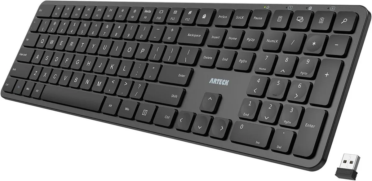 usbroway usbroway 2.4G Wireless Full-Size Gaming Keyboard .4in Slim — product photo
