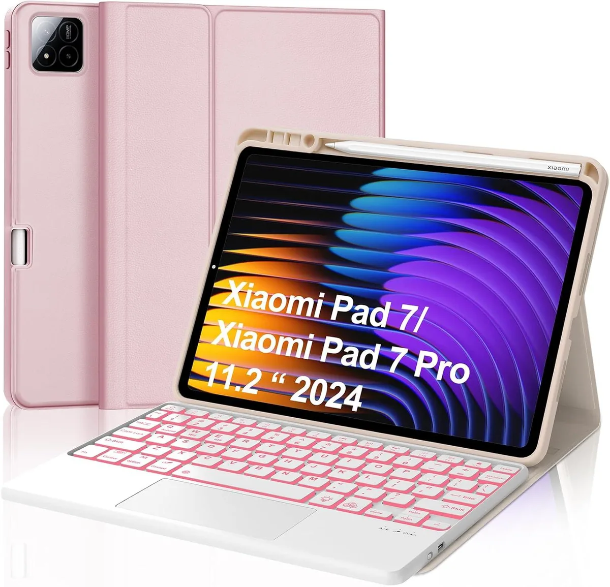 Werleo Werleo Keyboard Case for Xiaomi Pad 7/7 Pro 11.2 Inch Pink — product photo