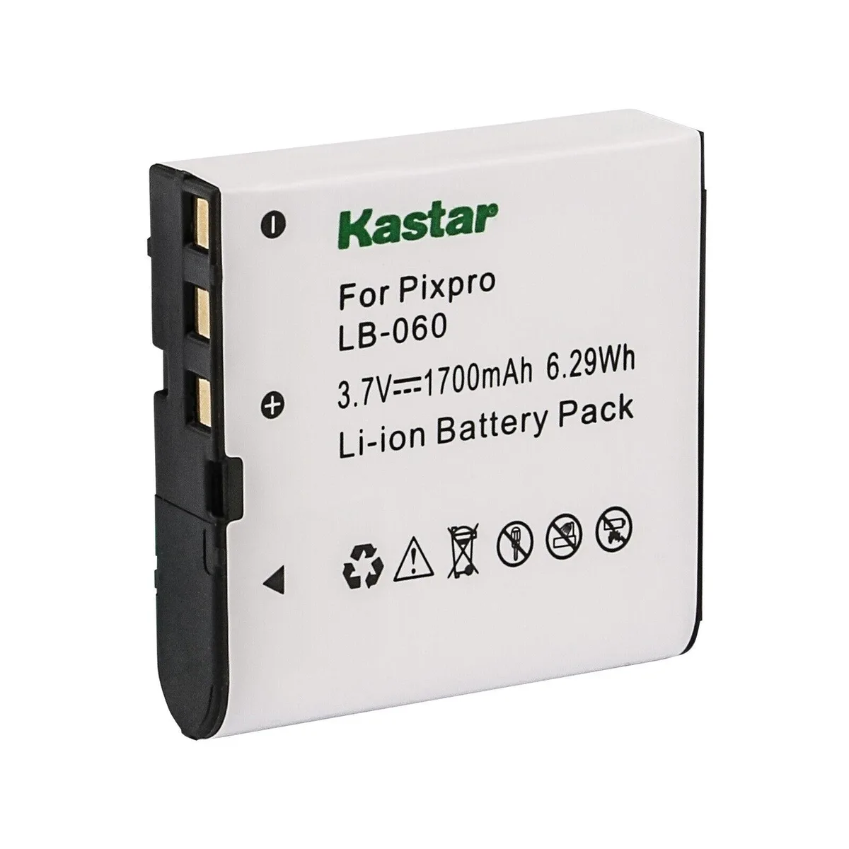 Kastar Kastar LB-060 camera battery 3.7V 1700mAh 6.29Wh — product photo