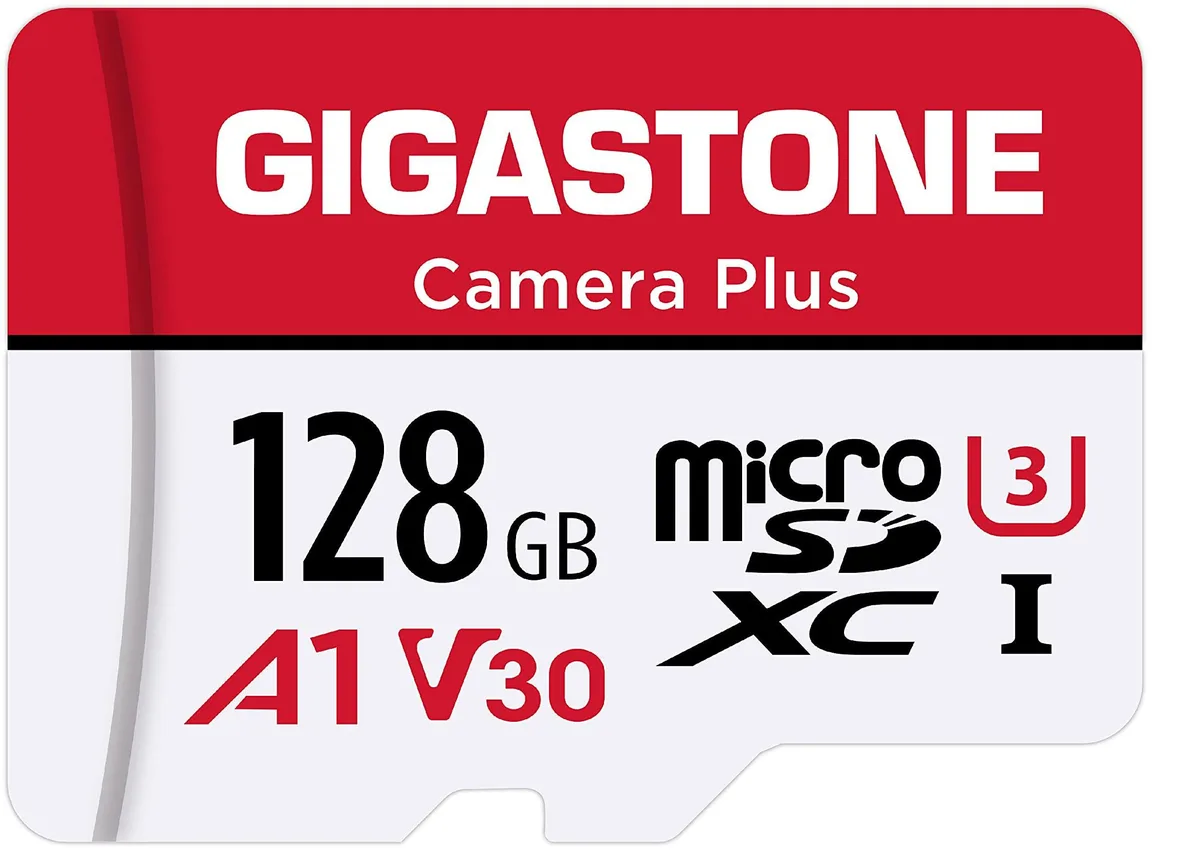 Gigastone Corporation Gigastone Corporation Camera Plus 128GB microSDXC memory card UHS-I A1 V30 U3 Class 10 100MB/s — product photo