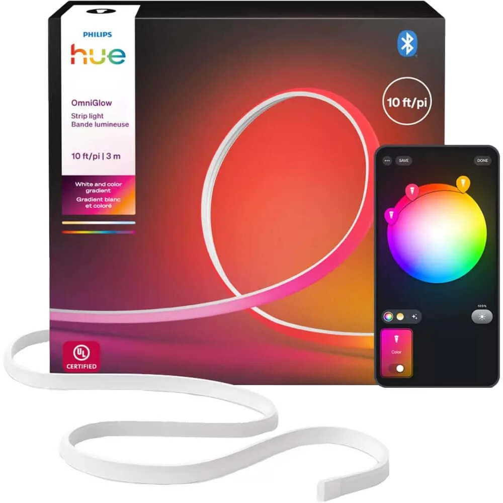 HUE HUE 608174 OmniGlow Smart Strip Light 10 Ft — product photo