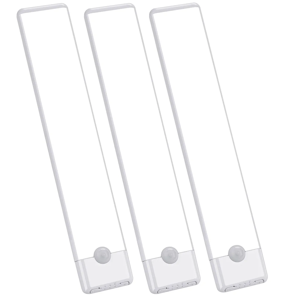 Three white aluminium LED bars, 8 inches long, magnetic or adhesive mounting