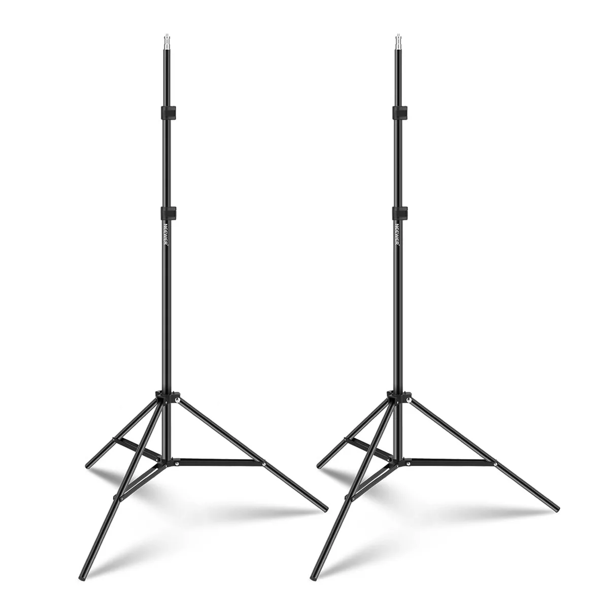  Neewer ST210 210cm Aluminium Light Stand 2-Pack Black — product photo