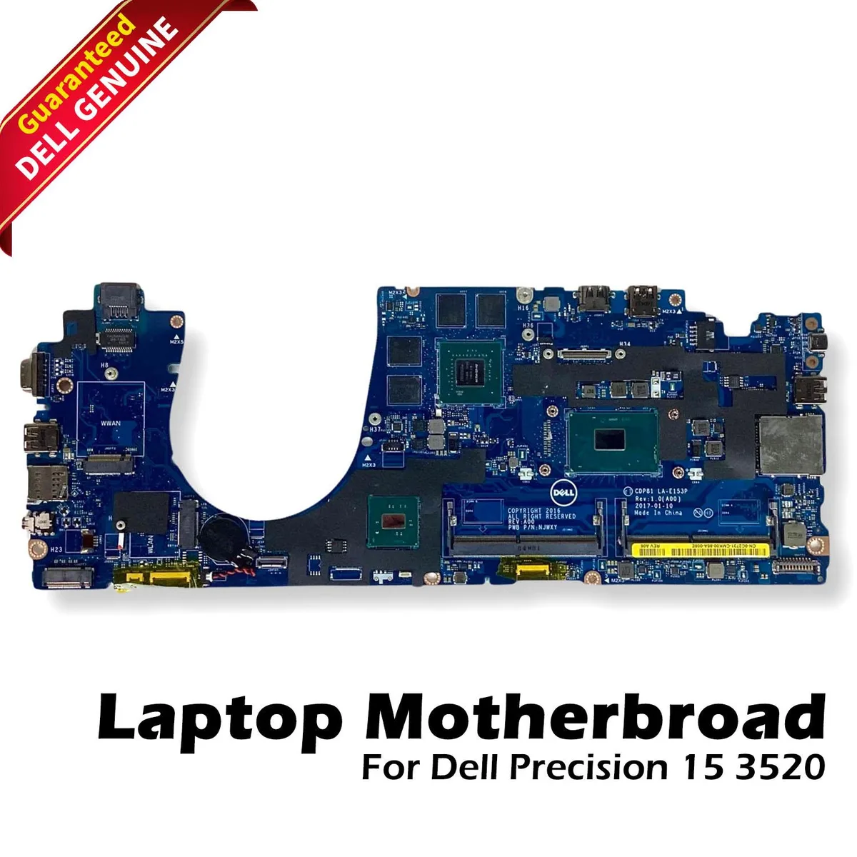 DELL DELL Precision 15 3520 Motherboard i5 2.5GHz C2731 laptop replacement part — product photo