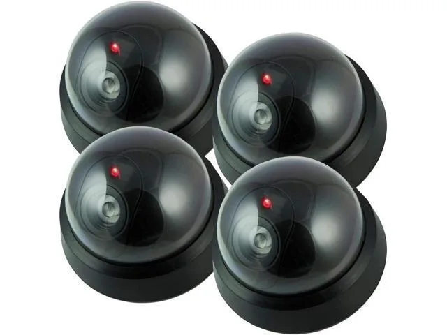 LORDWORLD LORDWORLD Dummy Security Camera Dome with Flashing LED 4 Pack camera accessory — product photo