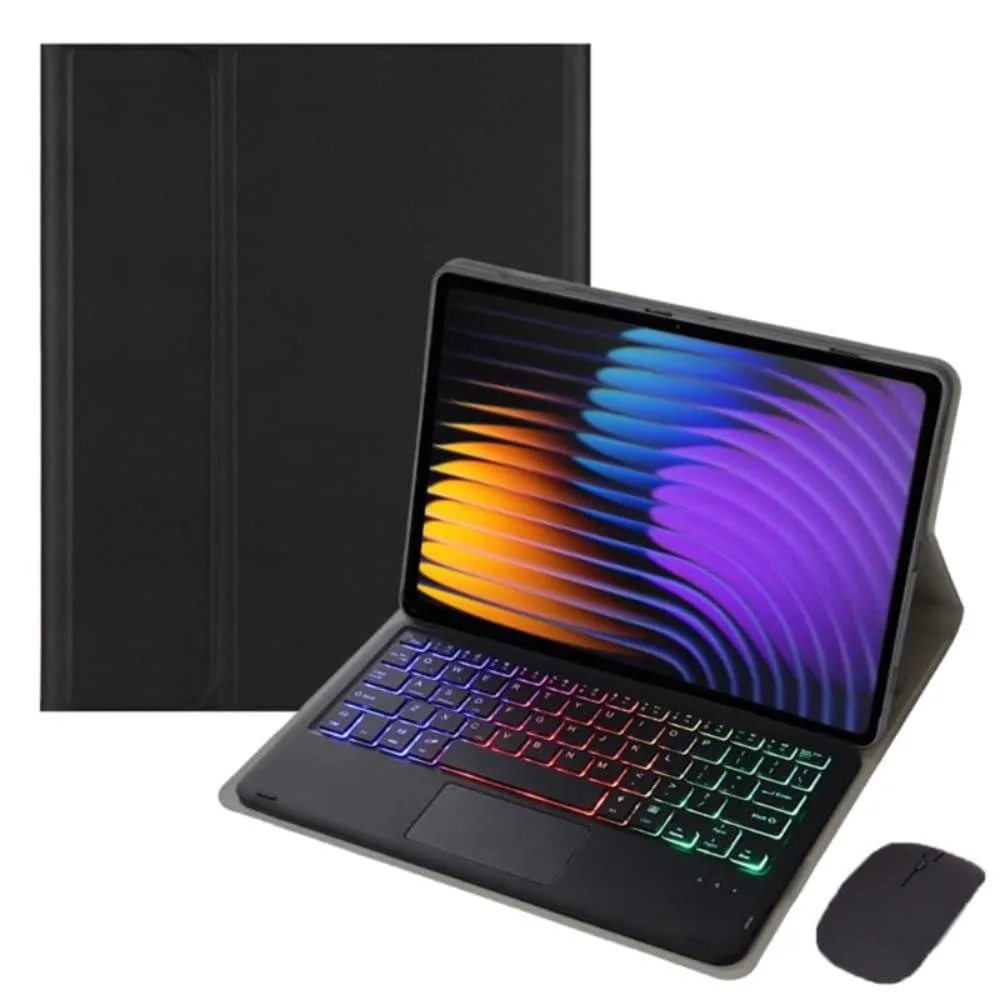 Timoom Timoom 11.2" Keyboard Case with 78-Key Backlit Keyboard and 2.4G Mouse, Black — product photo