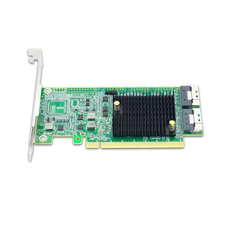 eshinreal eshinreal PCIe 4.0 x16 to 2x SlimSAS 8i SFF-8654 Active Retimer Expansion Card — product photo