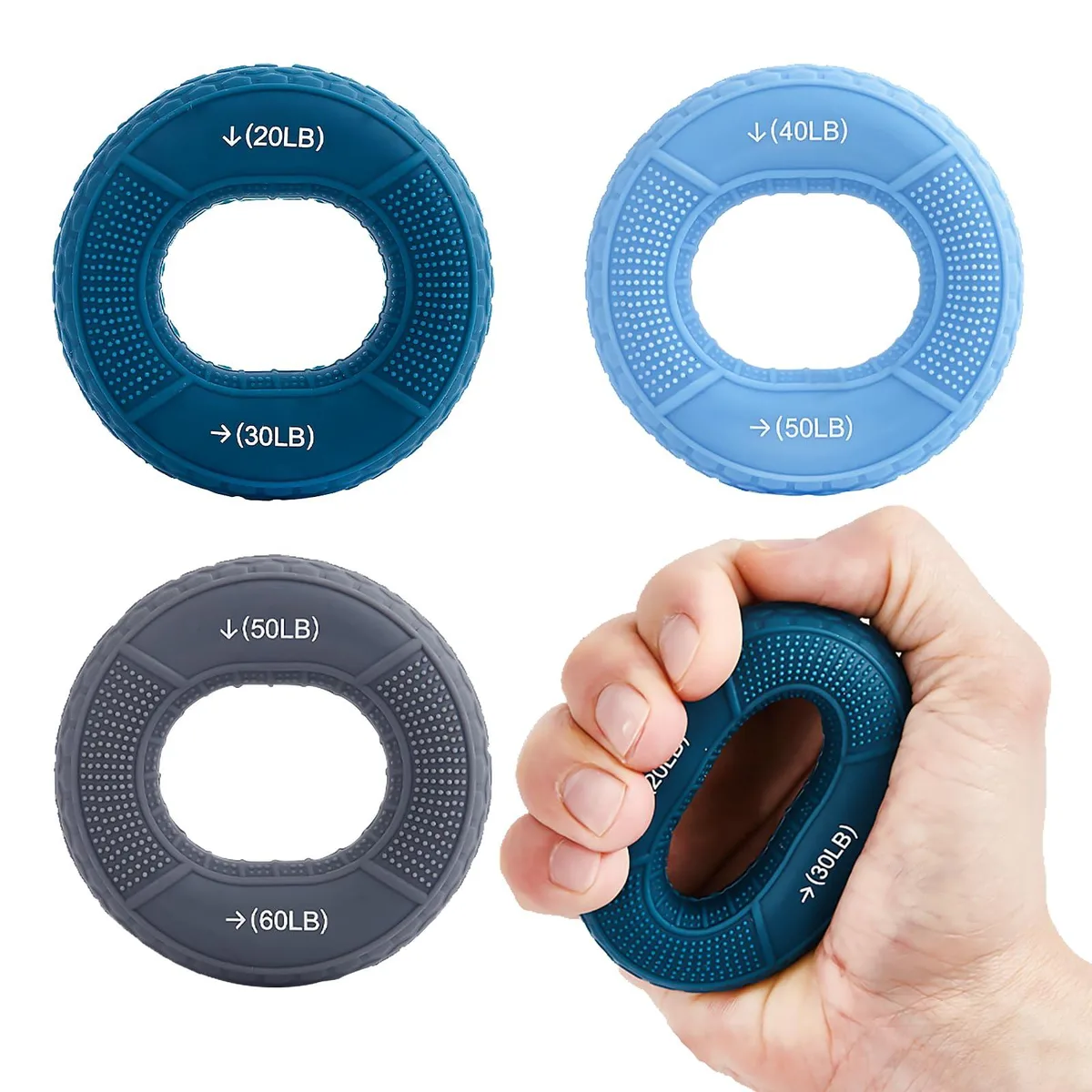  ATS-02 Silicone Grip Rings 20-60 lb 3 PCS accessory — product photo