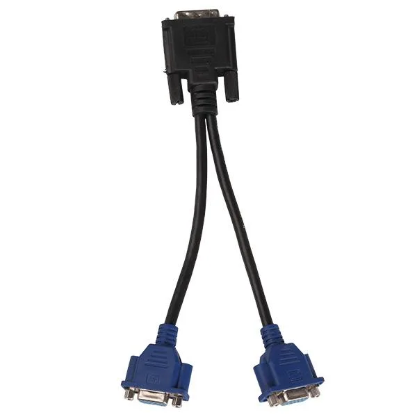 Qin Bo Electronics Qin Bo Electronics DVI-I Male to Dual VGA Female Splitter Cable 1 ft — product photo