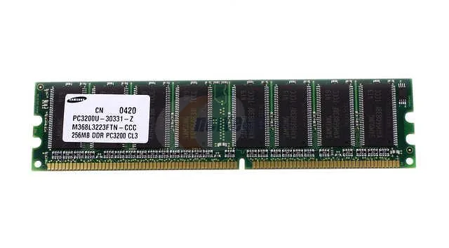 SAMSUNG SAMSUNG M368L3223FTN-CCC 256MB DDR 400 PC3200 CL3 184-Pin memory upgrade — product photo