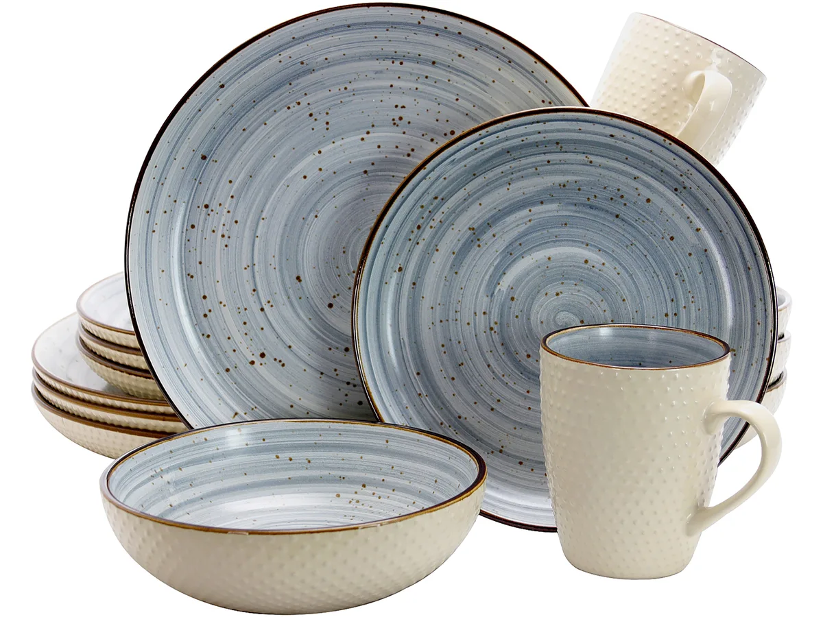 Elama Elama Mellow 16-Piece Dinnerware Set Powder Blue — product photo
