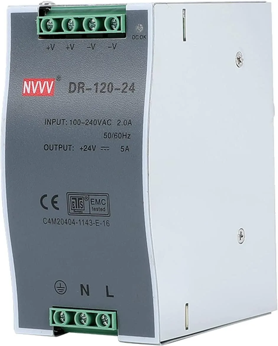 myVolts myVolts DR-120-24 24V 5A 120W DIN-Rail Power Supply — product photo