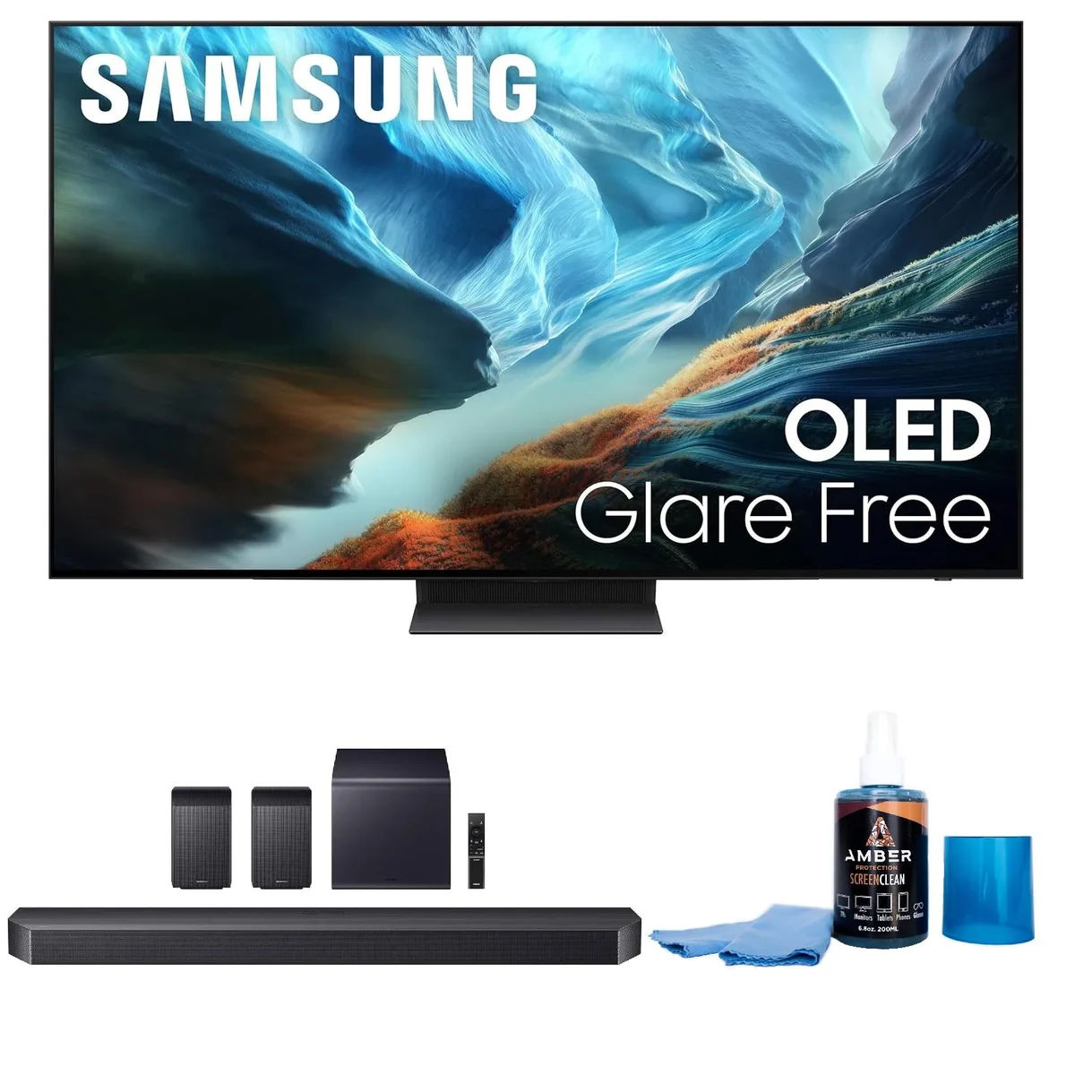 SAMSUNG SAMSUNG QN55S90HA 55" OLED TV with HW-Q990F Soundbar — product photo