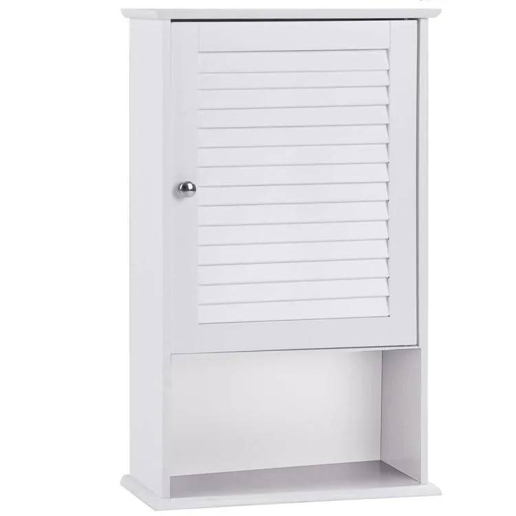 SlickBlue SlickBlue Wall Mount Bath Storage Cabinet White 16.5 x 6.5 x 27.5 in — product photo