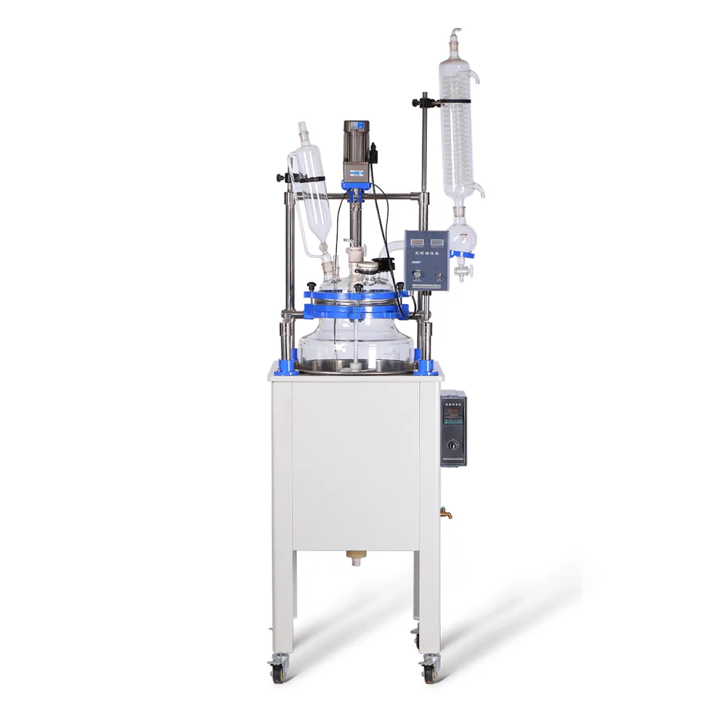 HNZXIB HNZXIB F-100L 100L Glass Reactor 110V 120W 60-600rpm — product photo
