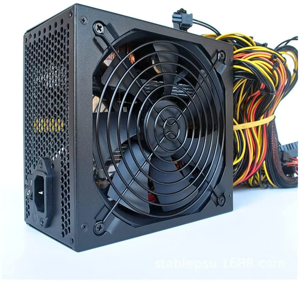 myVolts myVolts 1800W Mining Power Supply Modular 16*6+2p 140mm Fan 160-270V 90% — product photo
