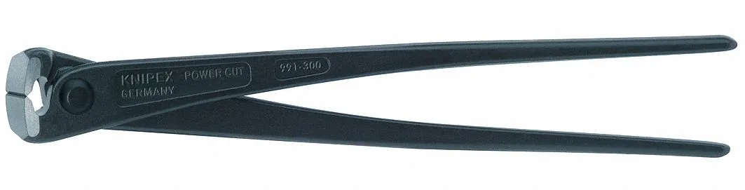 Knipex 12 inch end cutting nippers black atramentized handles