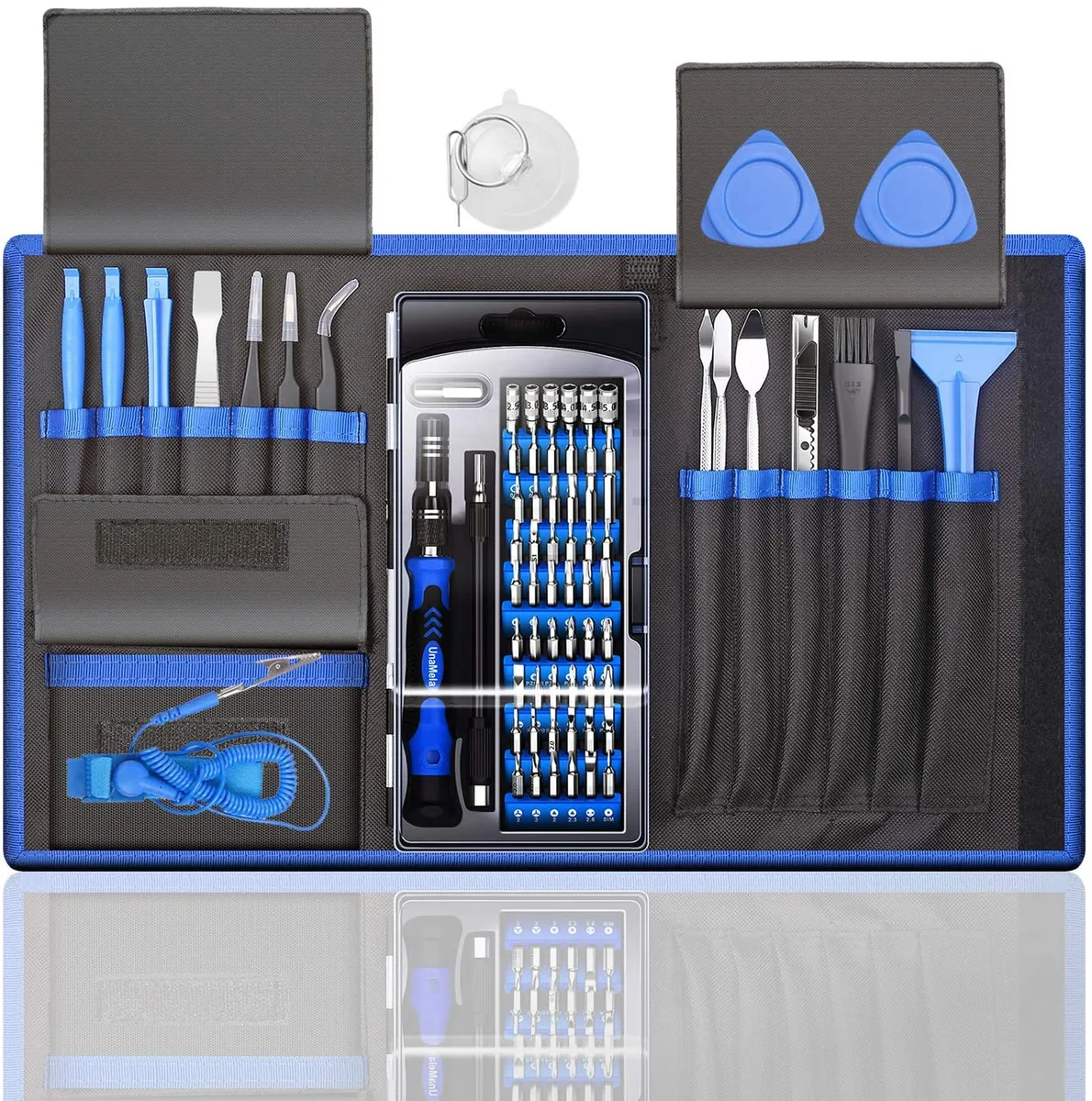  UnaMela 8541533073 80-in-1 Repair Tool Kit 56 Bits 24 Tools — product photo