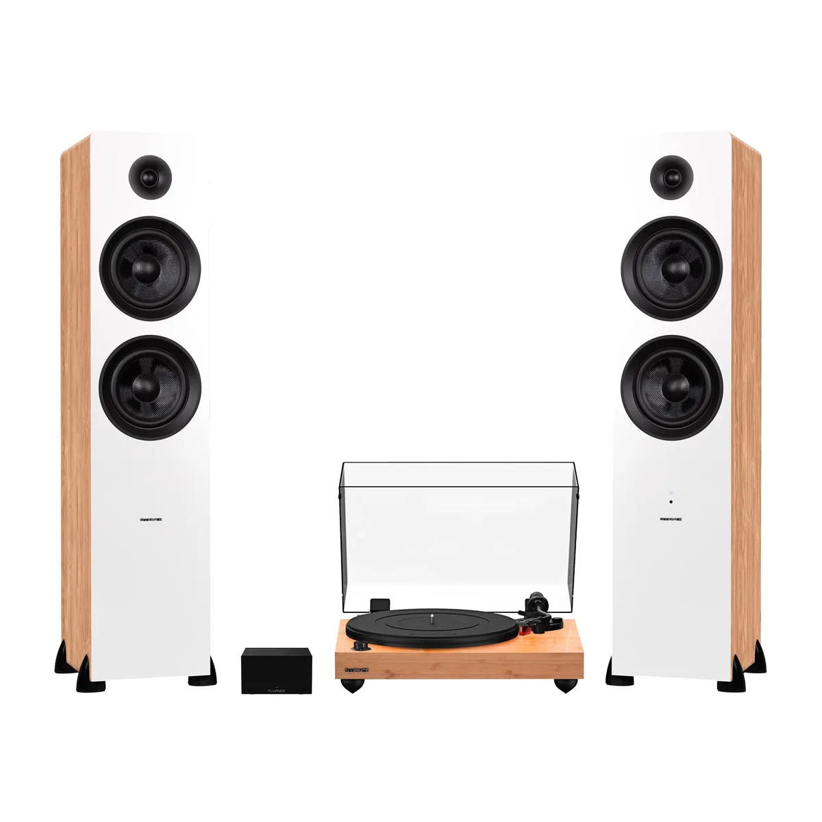 Fluance Fluance RT83 turntable PA10 preamp Ai81 speakers Ortofon 2M Red 150W Bluetooth Bamboo — product photo