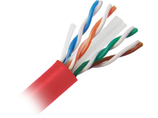 Nippon Labs Nippon Labs C6U-5386RD network ethernet cable 1000 ft 23 AWG UTP red — product photo