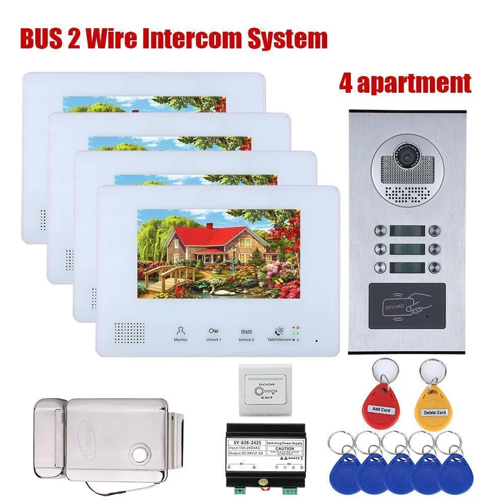 visiPower visiPower 2-Wire Video Door Phone System 4.7" TFT LCD Monitor RFID Unlock — product photo