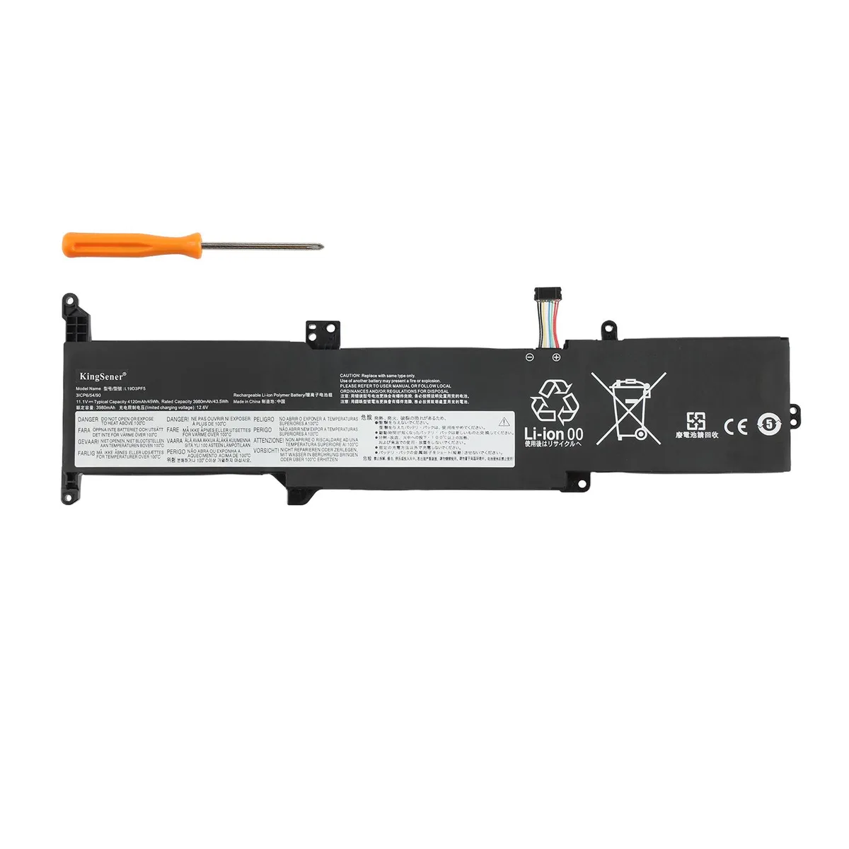 KingSener KingSener L19L3PF5 laptop battery 11.1V 4120mAh 45WH — product photo