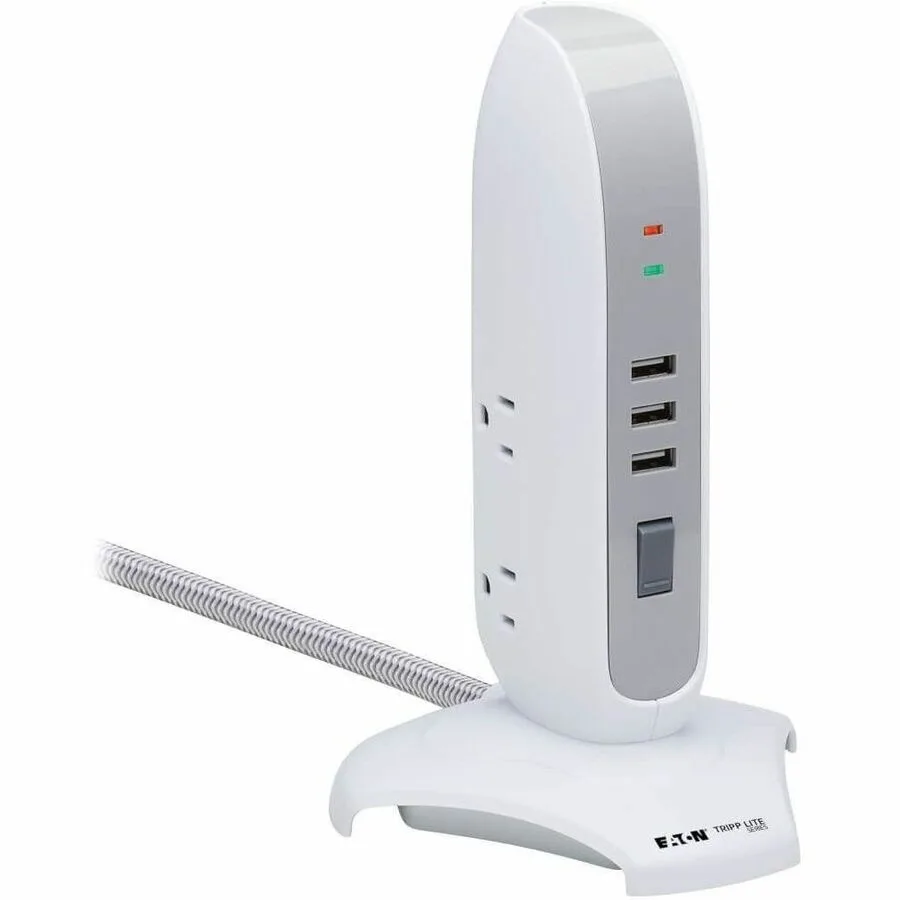 Tripp Lite Tripp Lite TLP66USB 5-Outlet Surge Protector 3 USB White — product photo