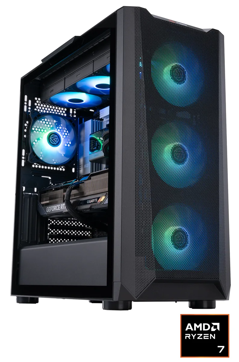 ABS ABS KR9800X3D5080 gaming PC refurbished Ryzen 7 9800X3D RTX 5080 16GB 32GB DDR5 2TB — product photo