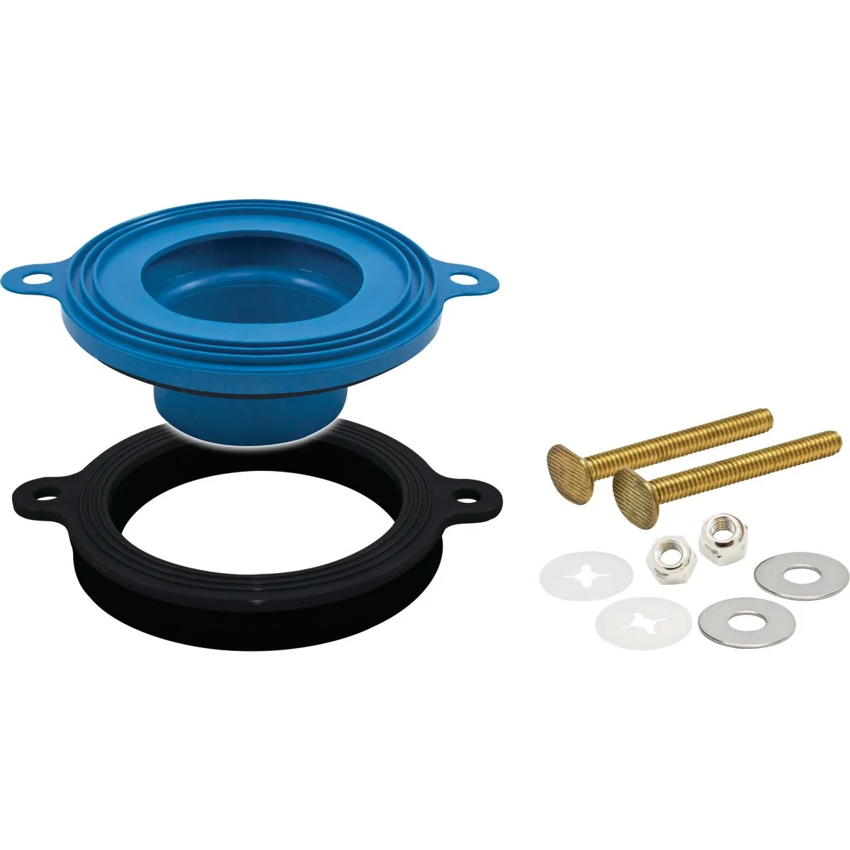 FLUIDMASTER FLUIDMASTER 7530P8G Wax-Free Toilet Seal, Blue, Rubber — product photo
