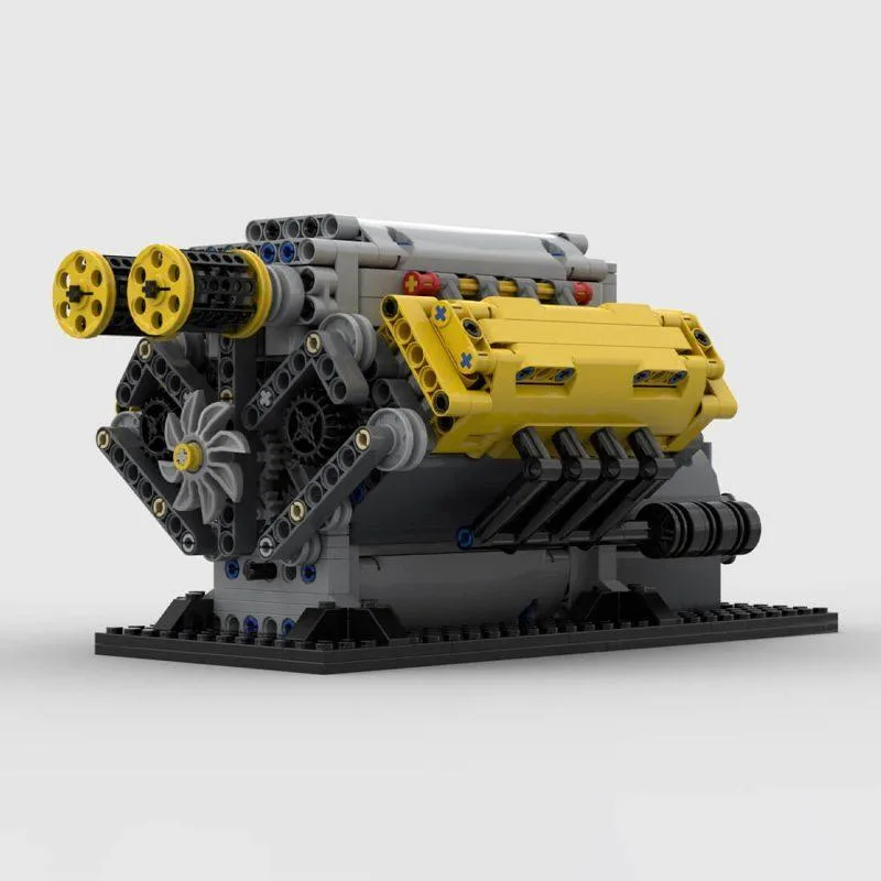 ZITIANYOUBUILD ZITIANYOUBUILD MOC-171736 V8 Crossplane Crankshaft 844 Parts — product photo