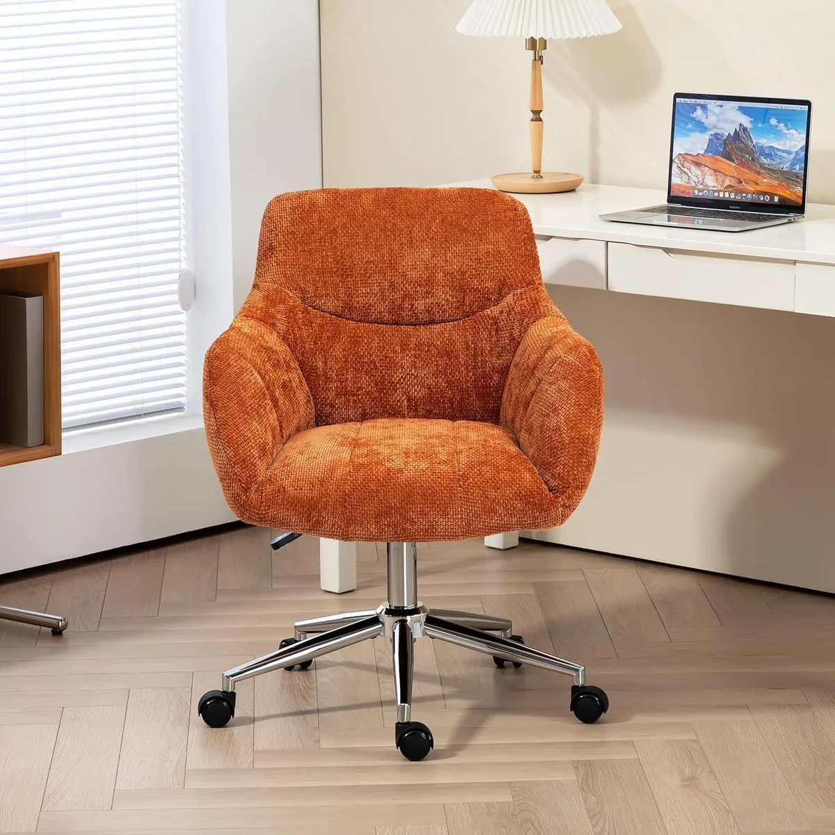 BRTHORY BRTHORY SY-33017-MSR-OG-1 Chenille Office Chair Orange — product photo