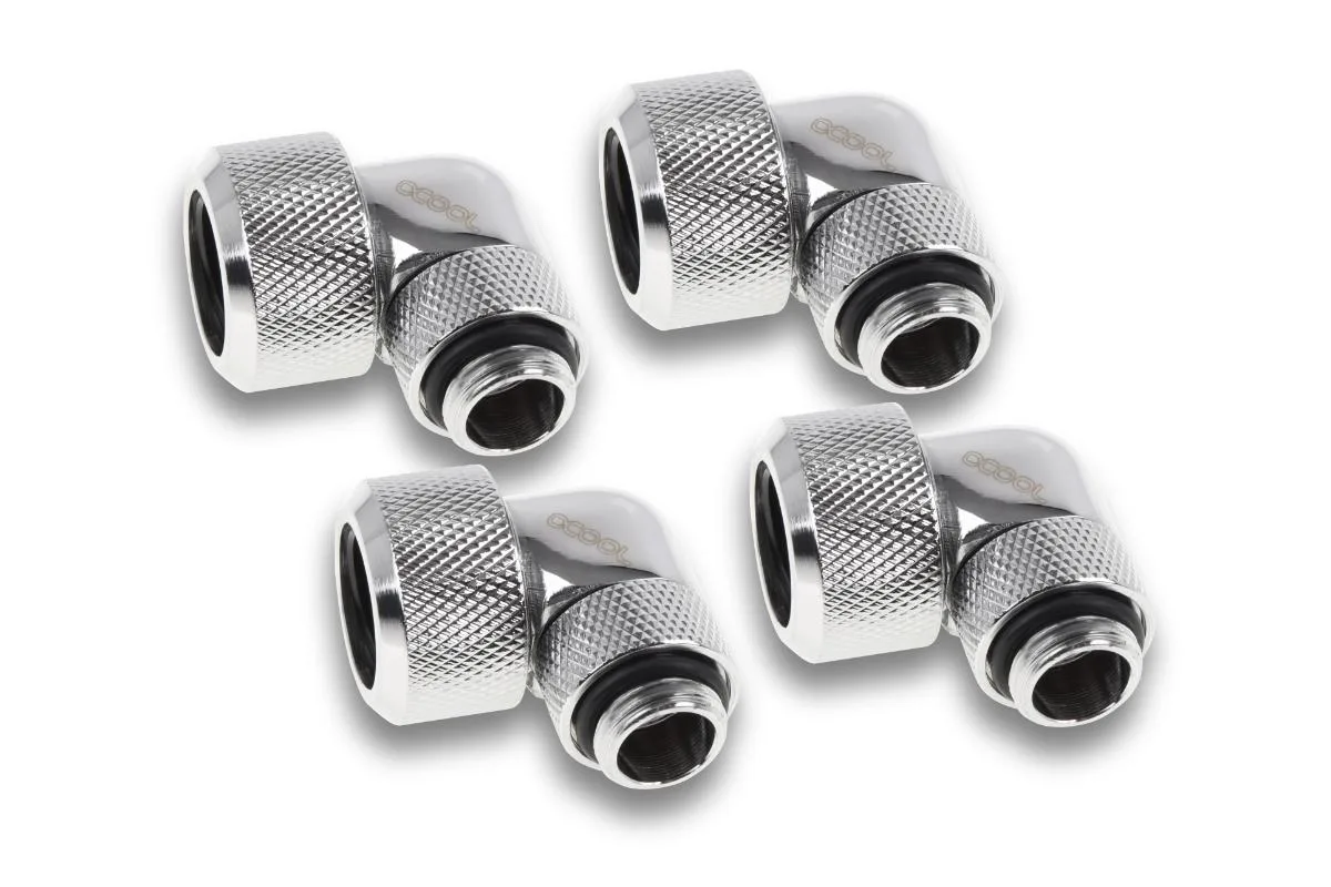 Alphacool Alphacool Eiszapfen 16mm 90° Compression Fitting G1/4 Chrome — product photo
