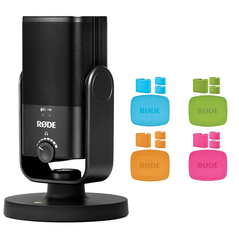 RODE Microphone RODE Microphone NT-USB Mini USB Microphone Bundle with COLORS Caps (Set of 4) — product photo