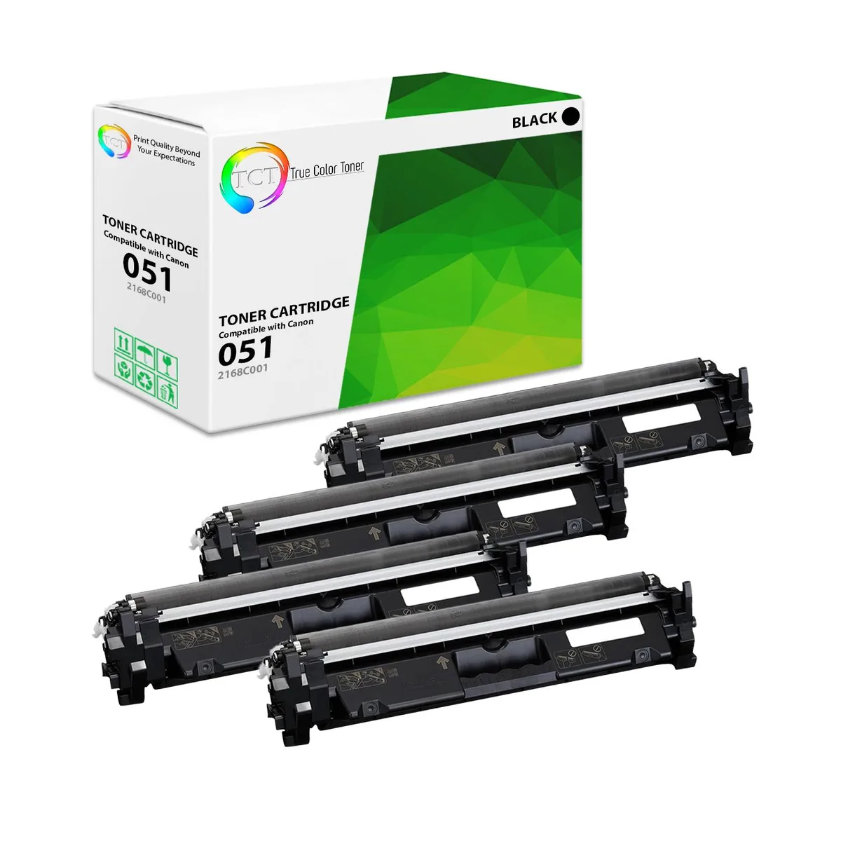 True Color Toner True Color Toner 051 Black 4 Pack toner cartridge 1700 pages — product photo