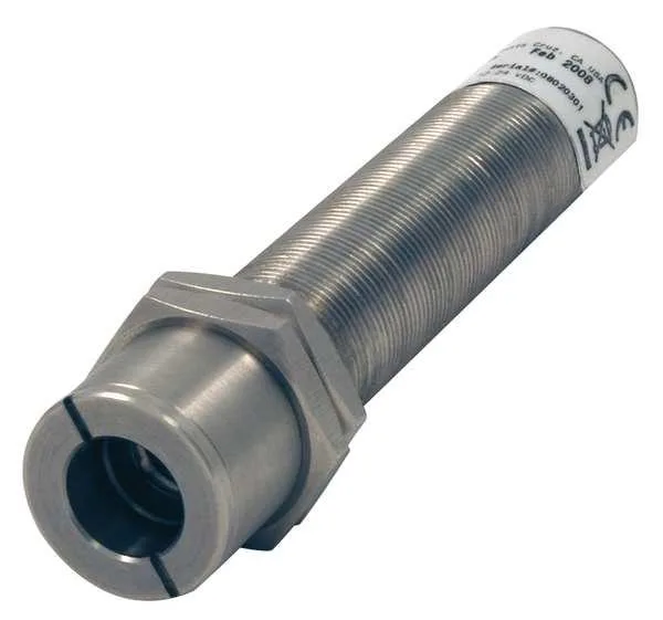 RAYTEK RAYCMLTV fixed infrared sensor cylindrical metal body lens front cable rear