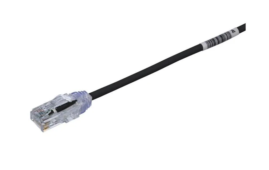 Panduit Panduit UTP28X3BL Cat6a 28awg UTP network ethernet cable 3 ft black — product photo