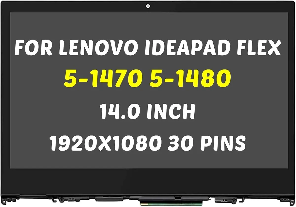 NUOLAISUN NUOLAISUN 14.0 inch 1920x1080 30 Pins 60Hz Touch Screen Assembly for Lenovo IdeaPad Flex 5-1470 5-1480 — product photo