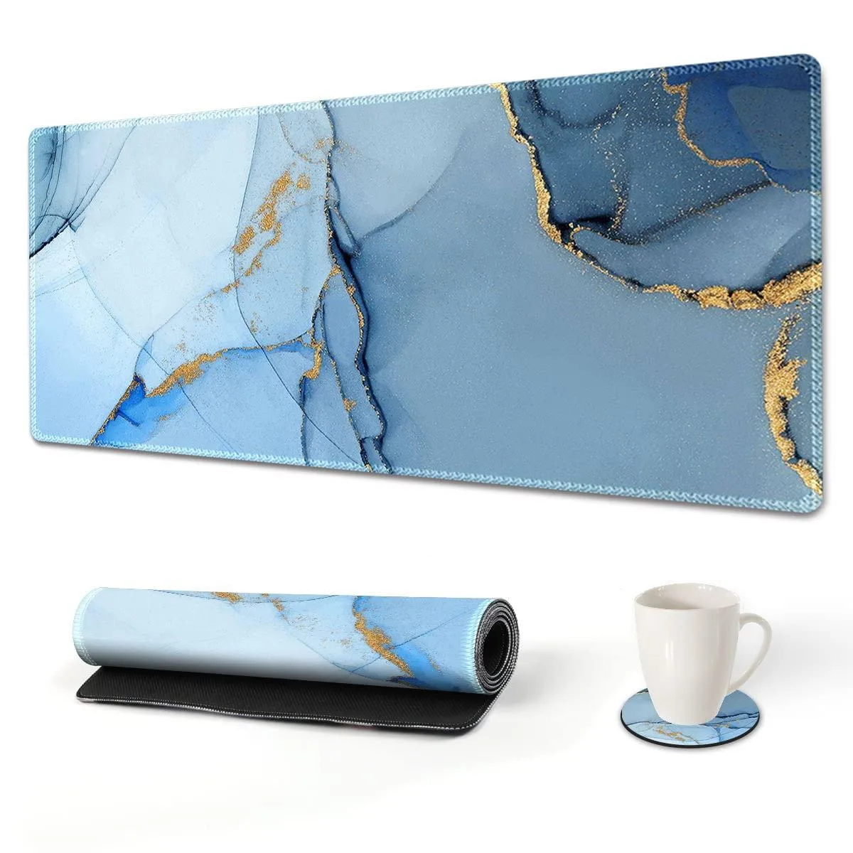 KEHIPI KEHIPI AMS-XL mouse pad 35x15.7in Blue Marble — product photo
