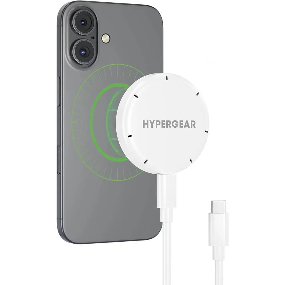 HyperGear HyperGear 16317 MaxCharge 15W Magnetic Wireless Charger Qi2 White — product photo