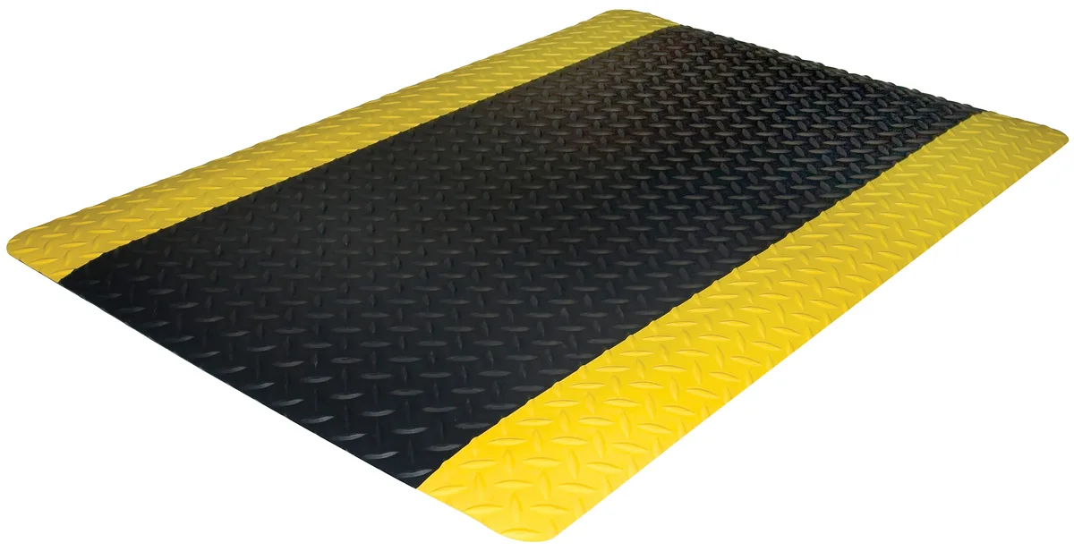 Genuine Joe Genuine Joe 70365 Safe Step Anti-Fatigue Floor Mat 12 ft x 36" x 0.55" cleaning — product photo
