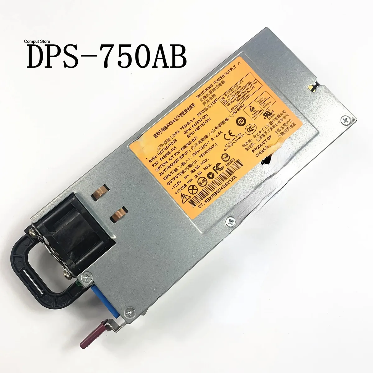 KHACHIMO KHACHIMO DL380P360E G8 750W Platinum Power Supply DPS-750AB-3A 12V 60A — product photo