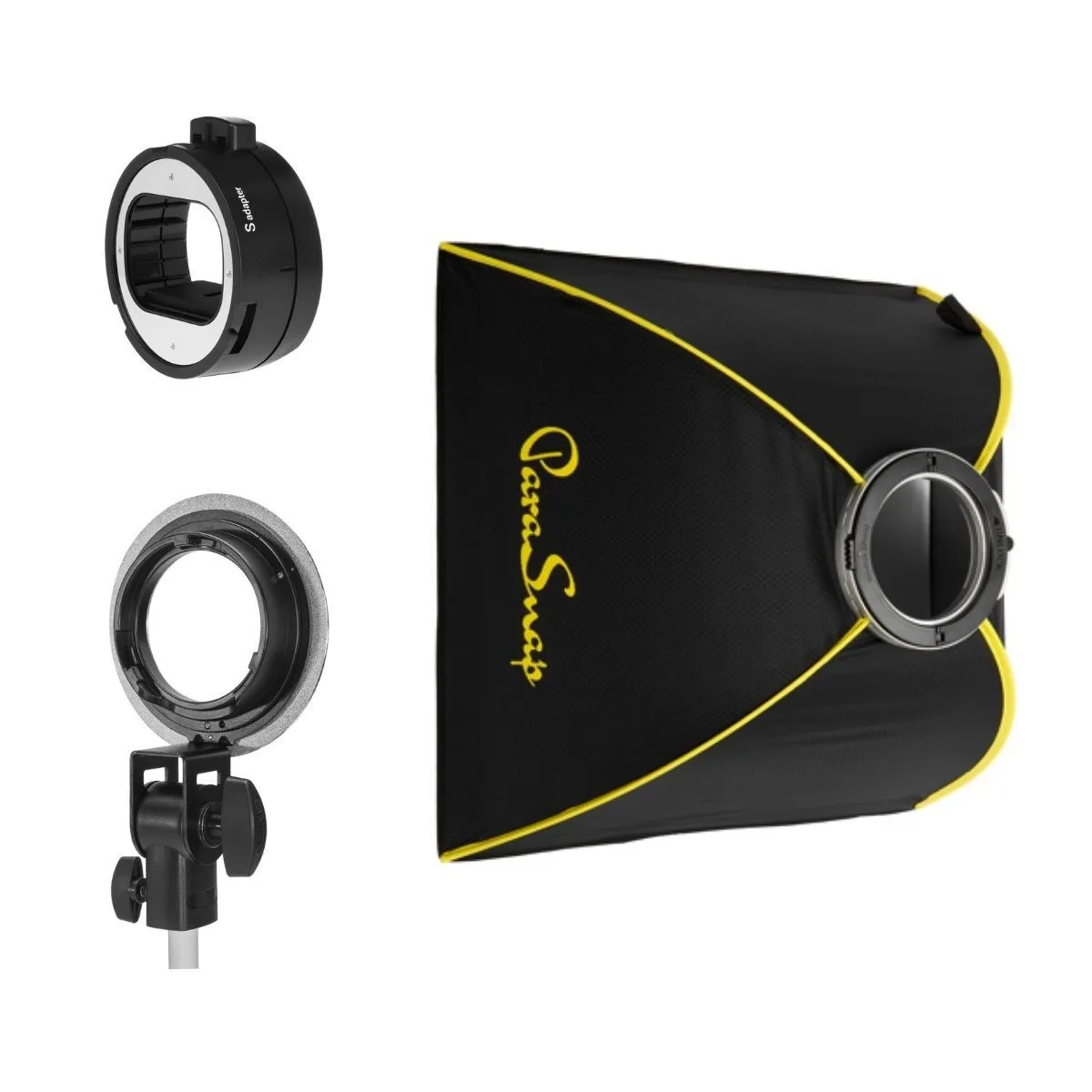 Glow Edge Glow Edge ParaSnap 32x32" Square SterlingFibre Softbox with OTA-S Speedlight Mount — product photo