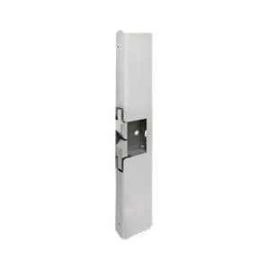 Slim silver electric strike plate for door frame