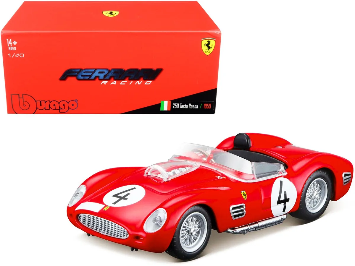 BBURAGO BBURAGO Ferrari 250 Testa Rossa #4 Nurburgring 1000km 1959 1/43 hobby collectible — product photo