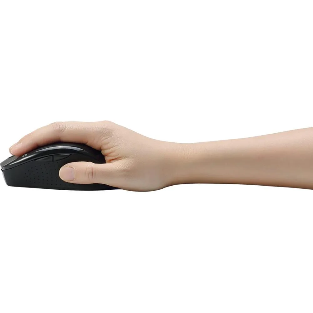 Adesso Adesso IMOUSEM20B Wireless Ergonomic Optical Mouse 2.4 GHz 800/1200/1600 DPI Black — product photo