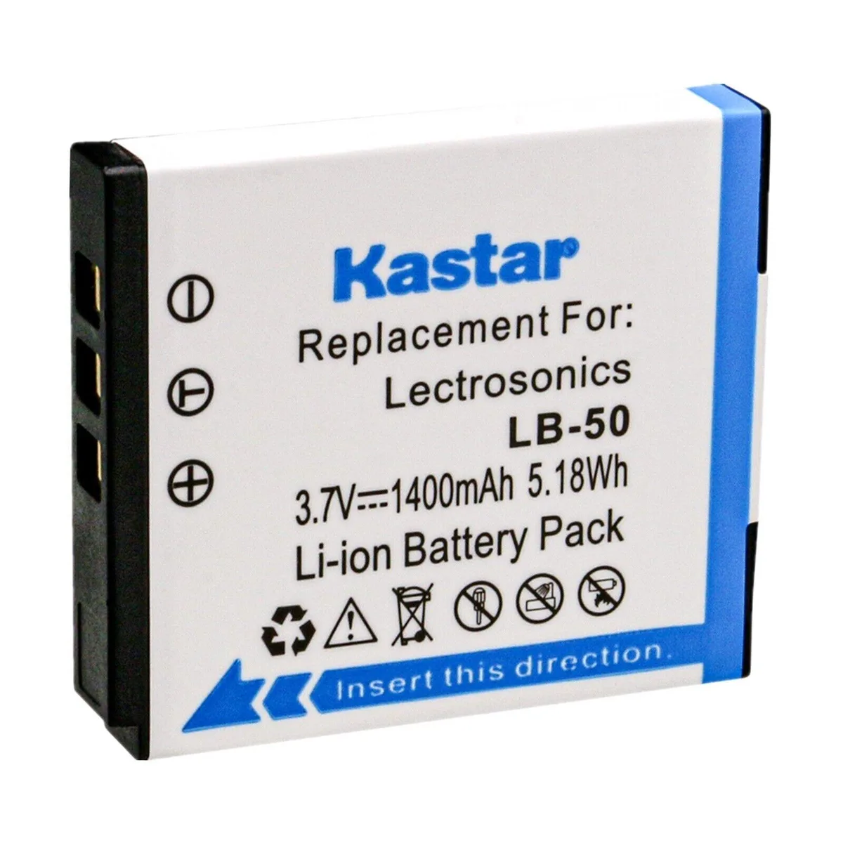 Kastar Kastar LB-50 3.7V 1400mAh 5.18Wh camera battery — product photo