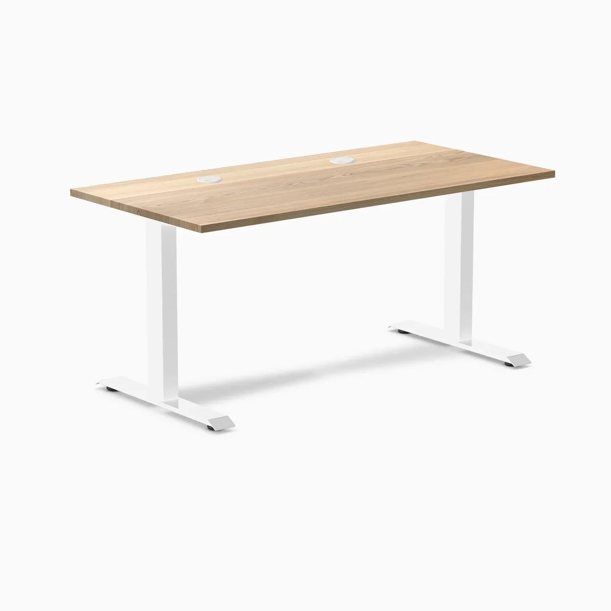 Desky Desky Zero Hardwood Office Desk White Ash 48 x 30 in White — product photo