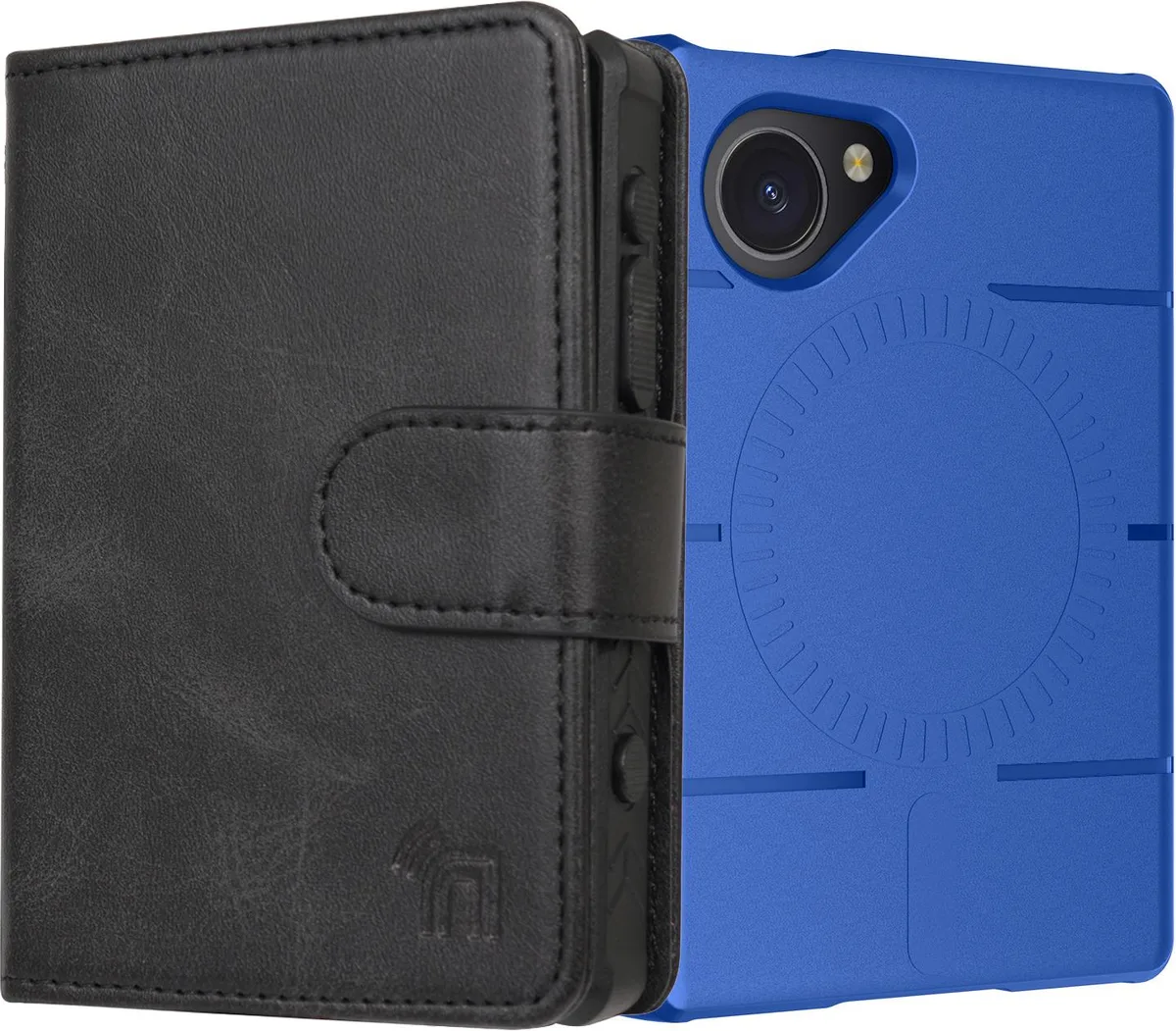 Nakedcellphone Nakedcellphone Case and Wallet Combo for Light Phone III MagSafe Blue — product photo